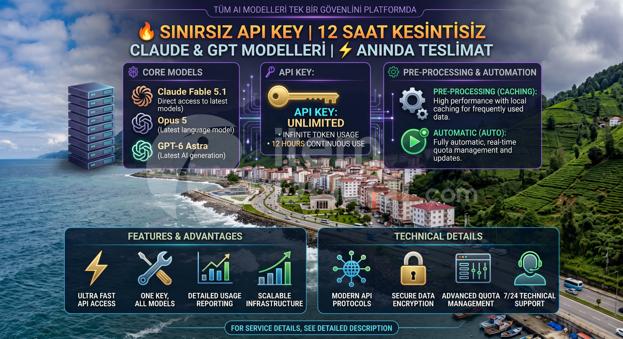 SINIRSIZ API KEY | 12 SAAT KESİNTİSİZ | CLAUDE