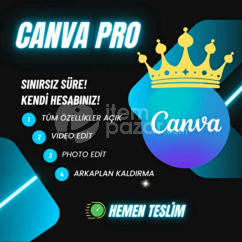 SINIRSIZ CANVA PRO KENDİ HESABINIZA