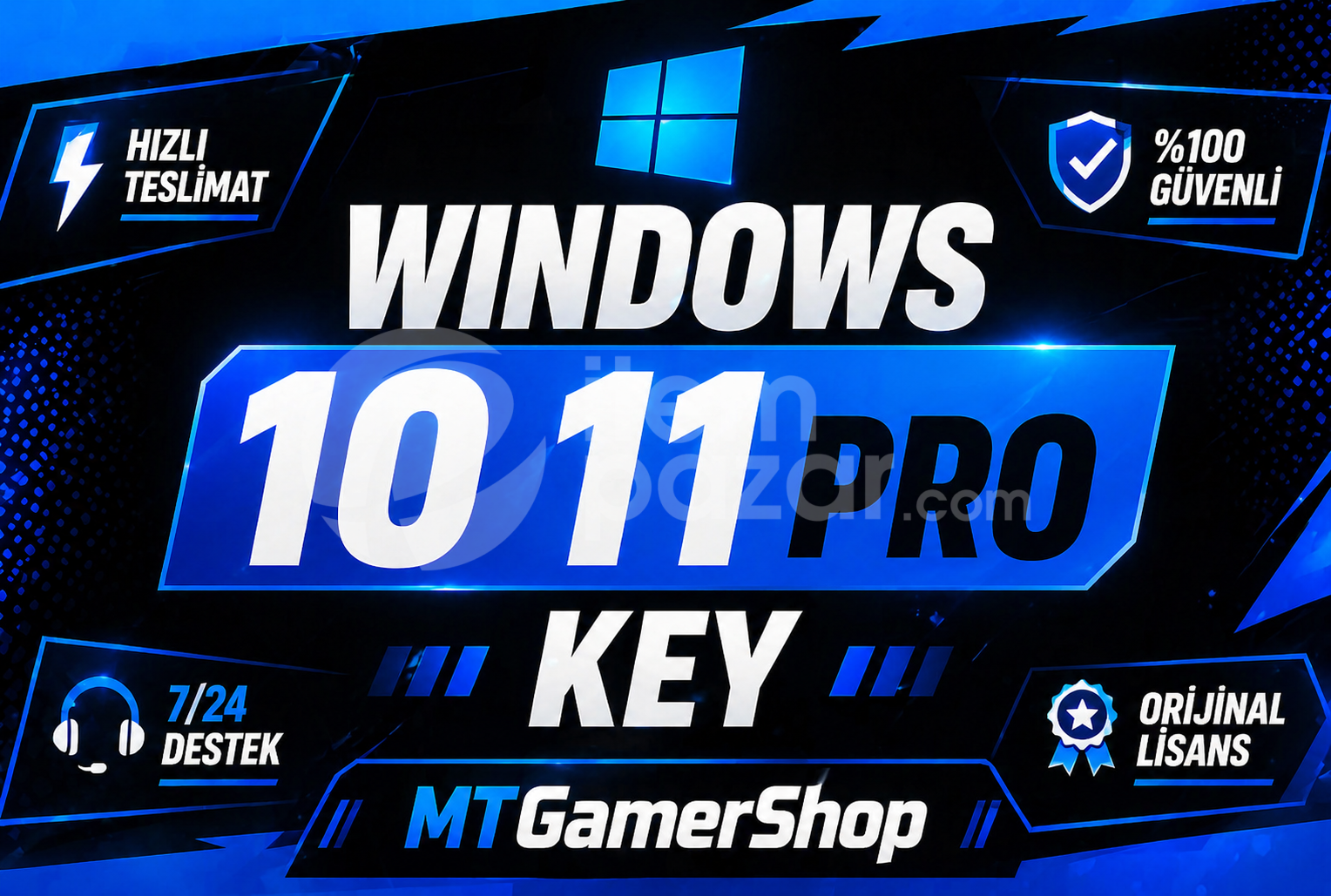 ⭐ SINIRSIZ ⭐Windows 10-11 Pro Key +Garanti⭐