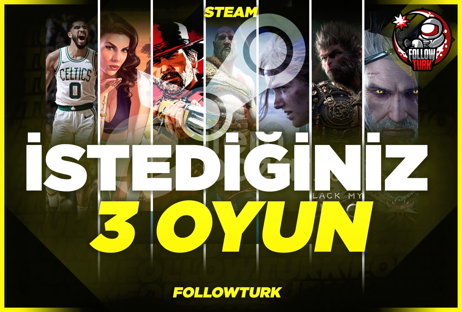 7/24 OTO SİZİN SEÇTİĞİNİZ 3 OYUN + GARANTİ