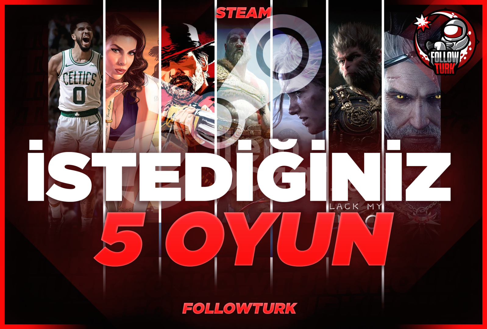 7/24 OTO SİZİN SEÇTİĞİNİZ 5 OYUN + GARANTİ
