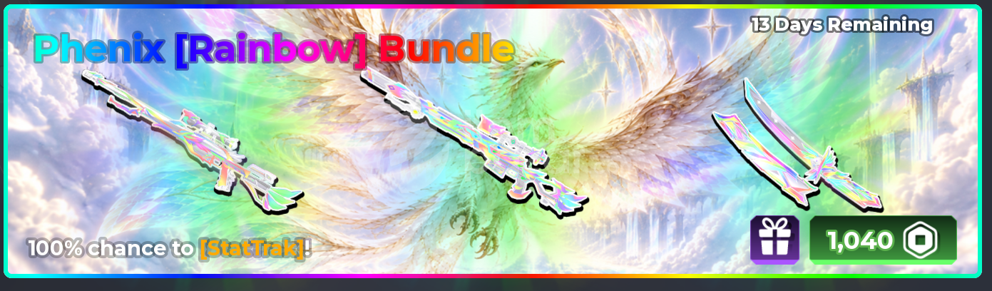 Sniper Arena Phenix Rainbow Bundle