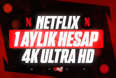 ⭐[SORUNSUZ] Netflix 4K Ultra HD + 1 Aylık
