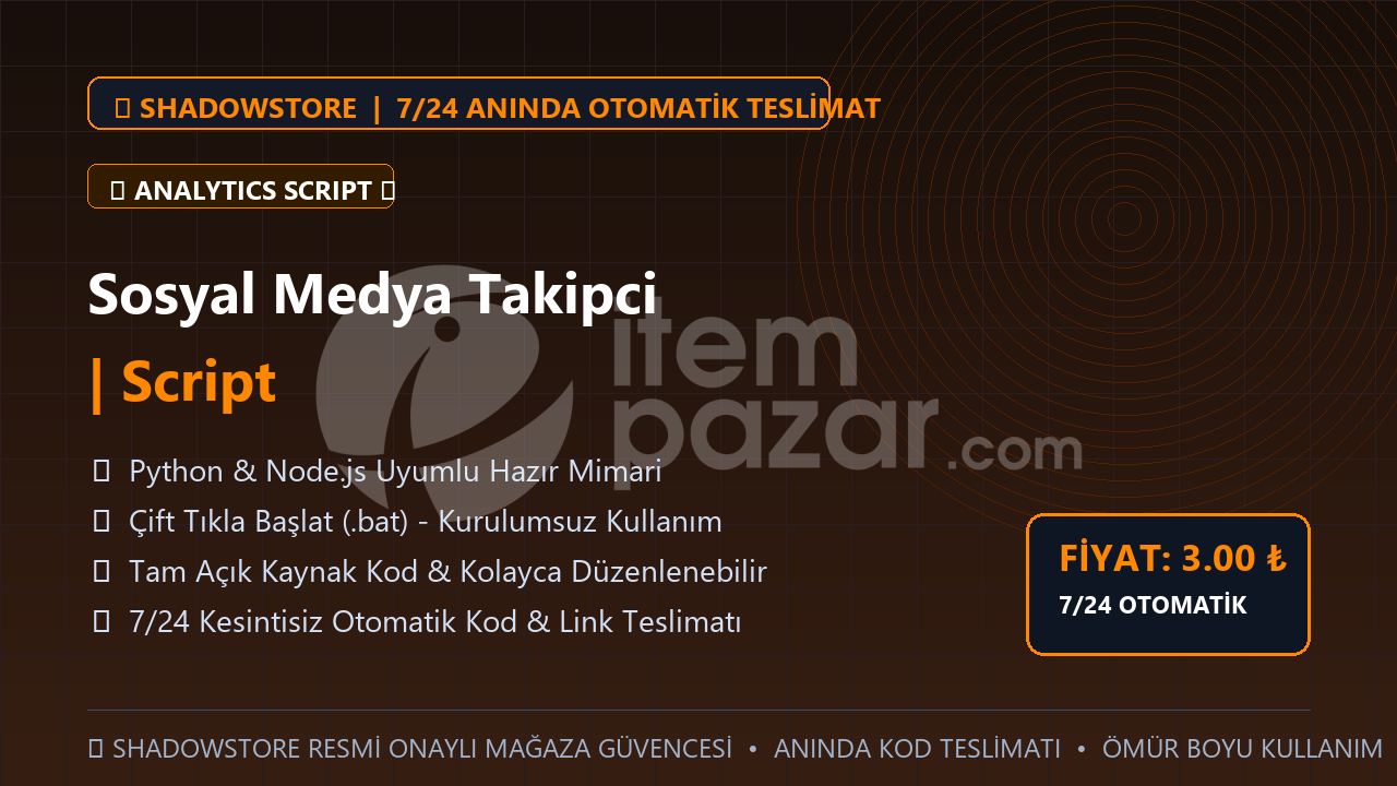 Sosyal Medya Takipci | Script | #049
