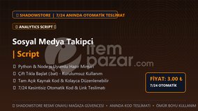 Sosyal Medya Takipci | Script | #049