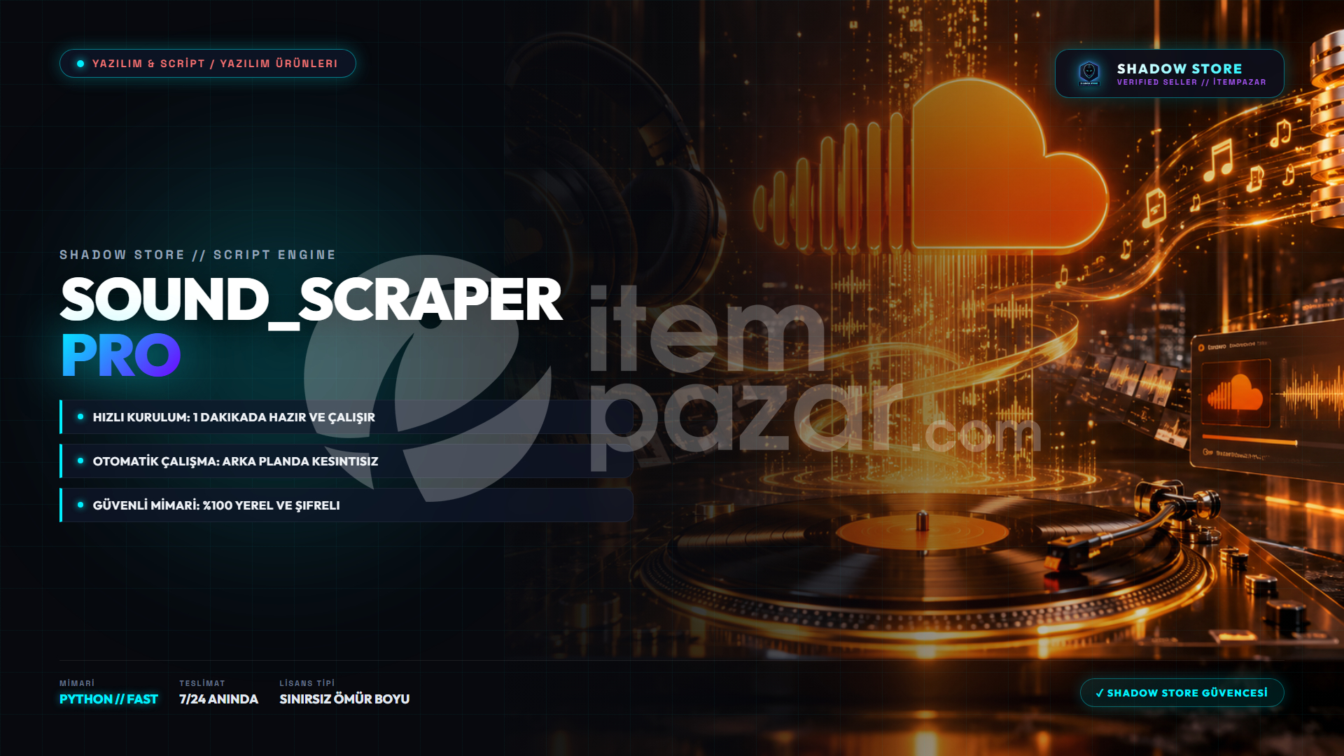 SoundScraper Pro | Çalma Listesi Bilgi Çekici