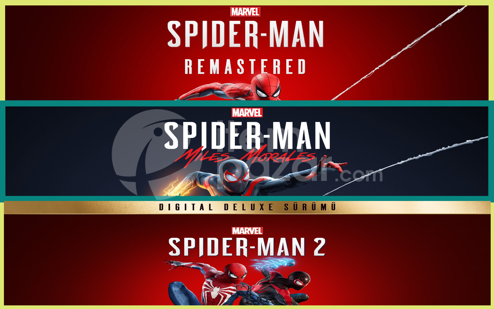Spider Remastered + Miles Morales + Spiderman 2
