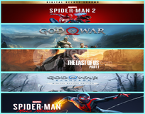 Spiderman 2 + Gow + Tlou1 + Ragnarök+ Miles