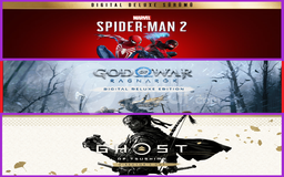 Spiderman 2 + Ragnarök + Ghost of Tsushima
