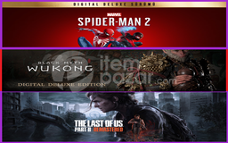 Spiderman 2 + Wukong + The Last of Us Part II