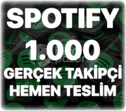 Spotify 1.000 Takipçi - Düşüş Yok
