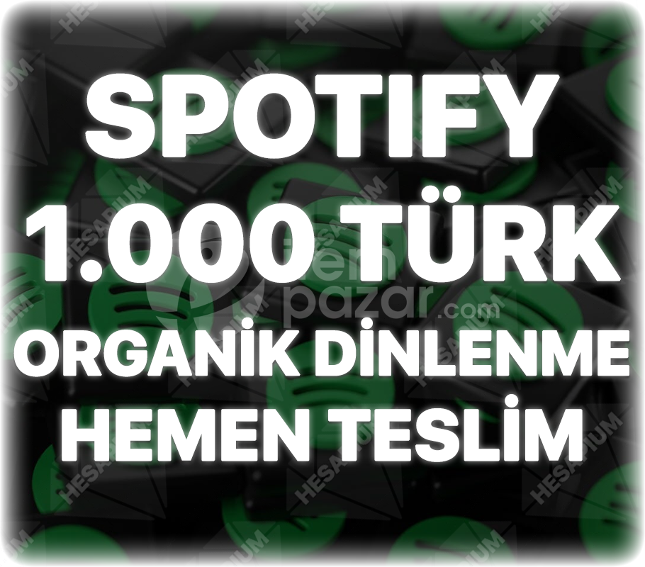 Spotify 1.000 Türk Organik Dinlenme