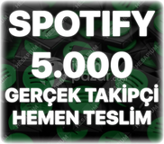 Spotify 5.000 Organik Takipçi