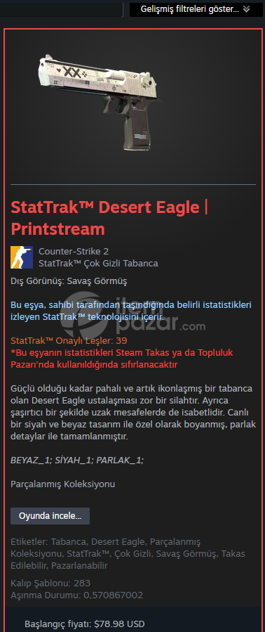 StatTrak™ Desert Eagle | Printstream