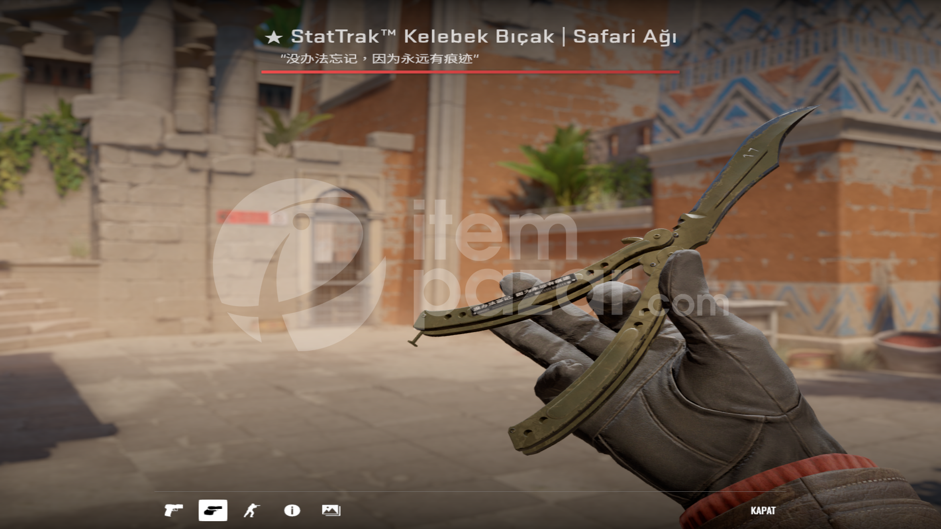 StatTrak Kelebek Bıçak Safari Ağı