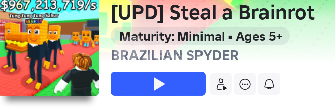 steal a brainrot kişiye özel vip server 1 ay