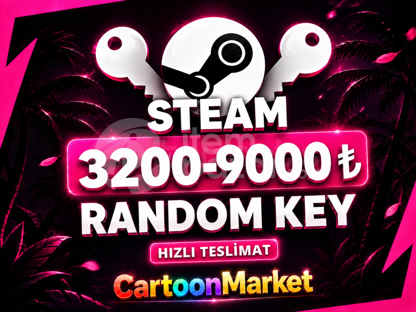 ⭐Steam 3200-9200₺ Random Key⭐