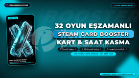 Steam Card & Hour Booster Pro | 32 Oyun Kasma