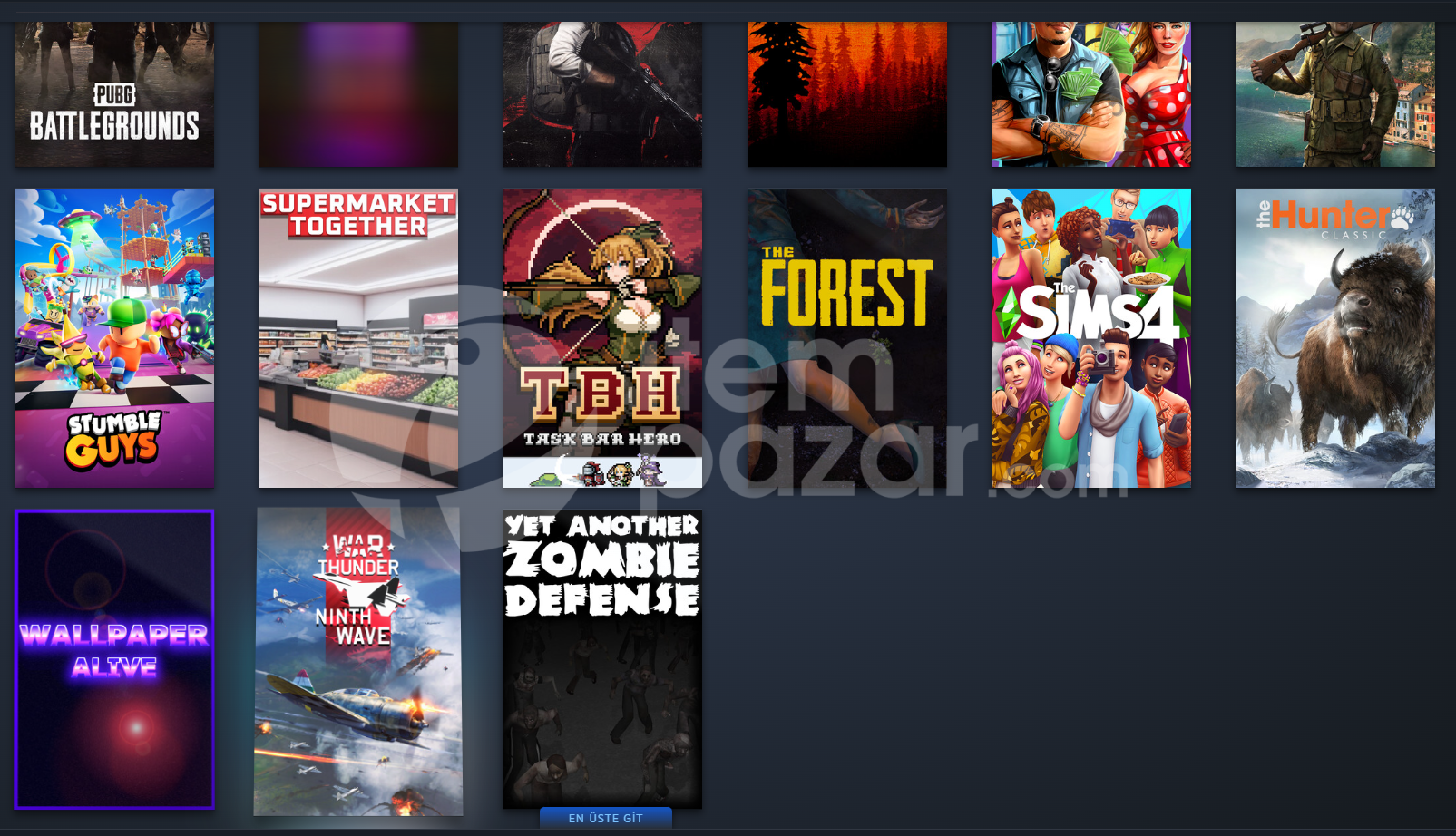 steam hesap 30+ artı oyun 15+ paralı oyun 