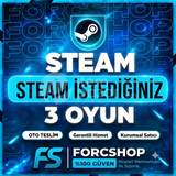 ⭐STEAM İSTEDİĞİNİZ 3 OYUN + GARANTİ