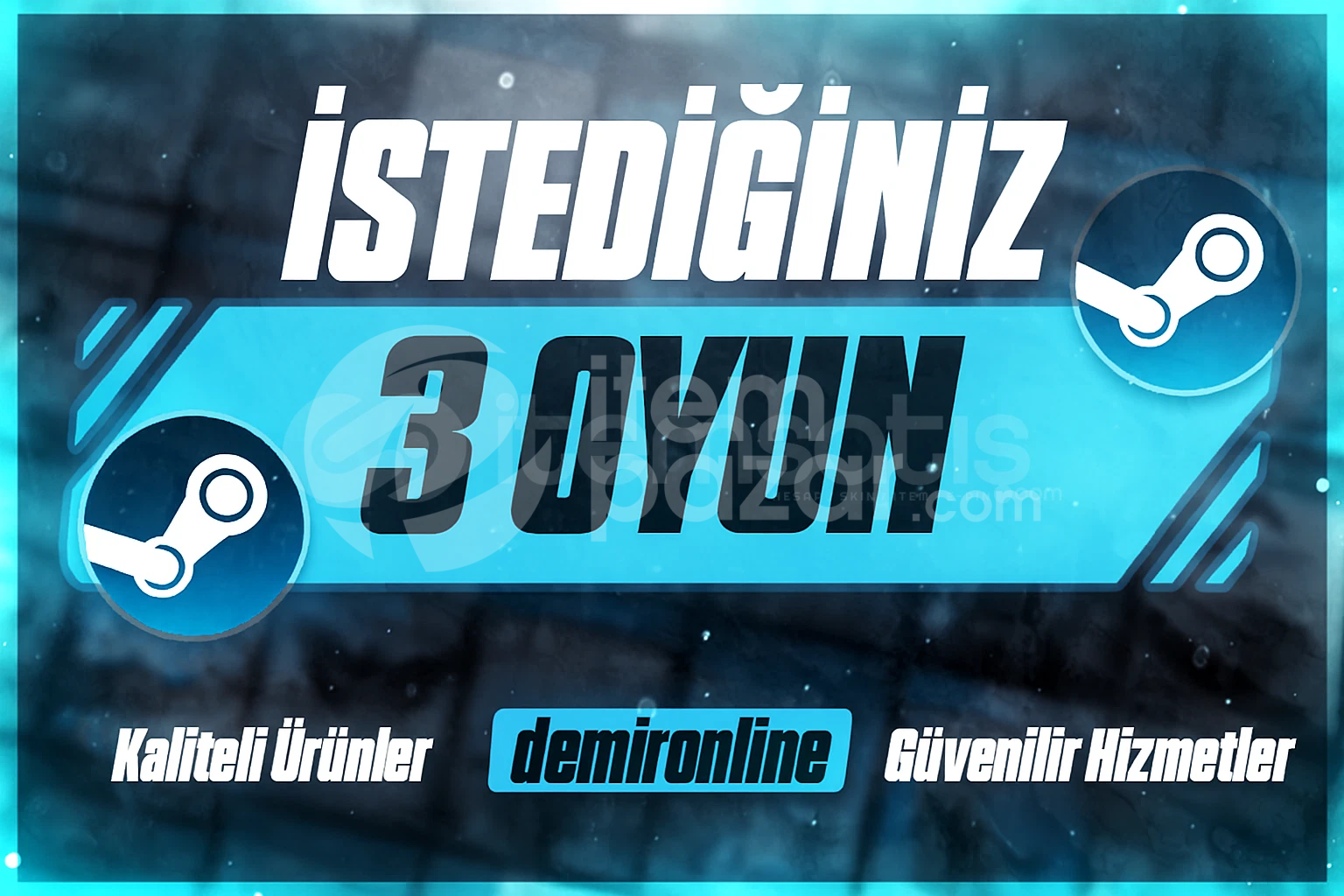  ✅ STEAM İSTEDİĞİNİZ 3 OYUN + GARANTİ ✅