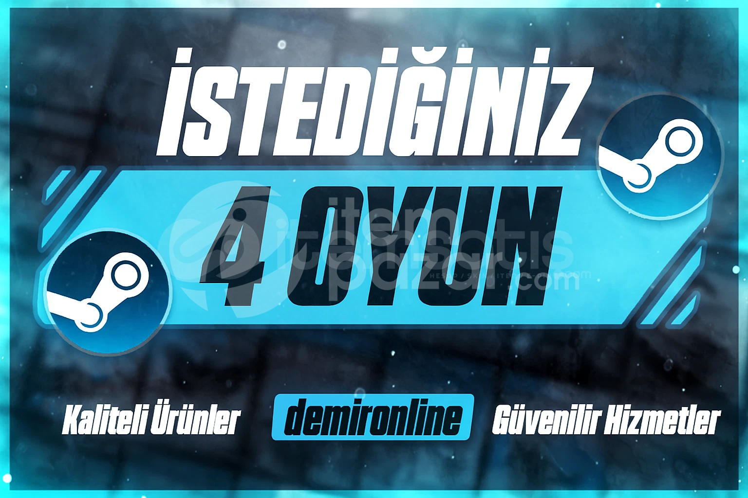  ✅ STEAM İSTEDİĞİNİZ 4 OYUN + GARANTİ ✅