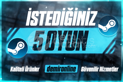  ✅ STEAM İSTEDİĞİNİZ 5 OYUN + GARANTİ ✅