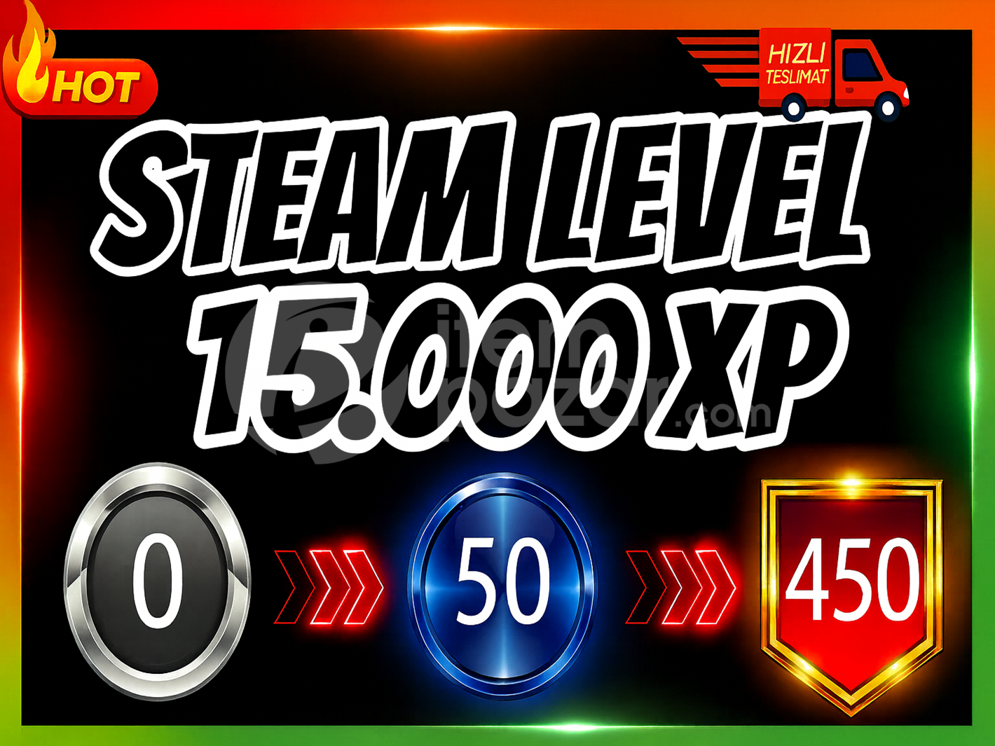 Steam Level Boost 150 Set 15000 XP