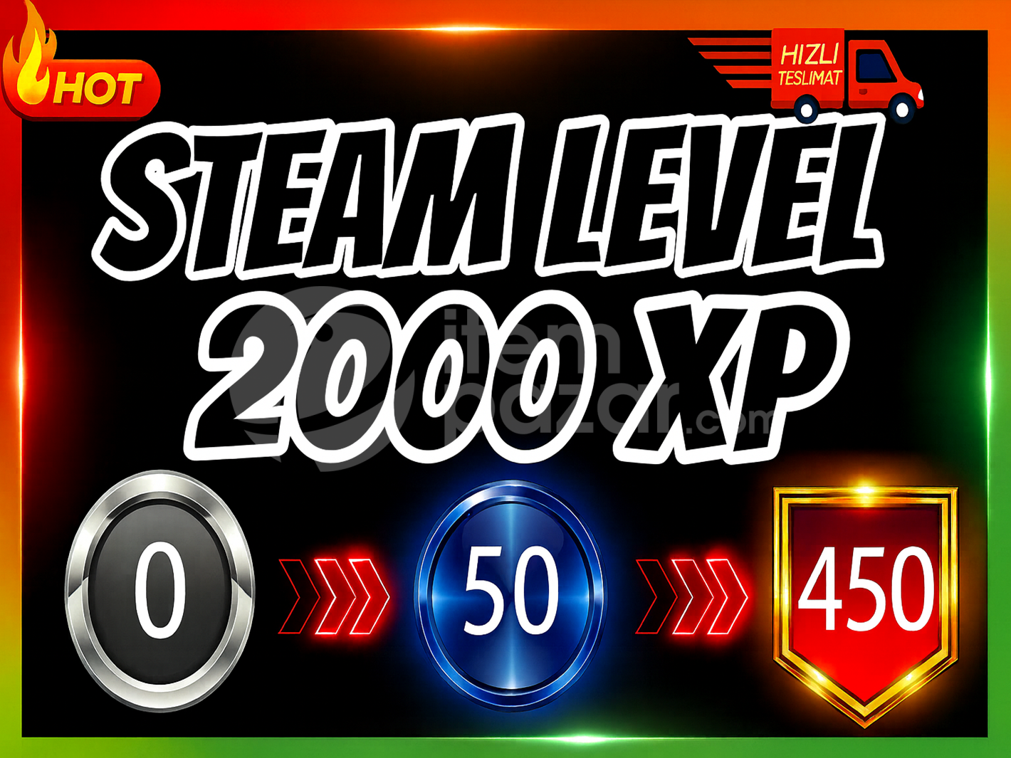 Steam Level Boost 20 Set 2000XP