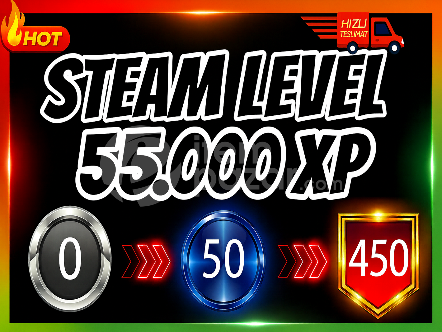 Steam Level Boost 550 Set 55000XP