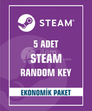 STEAM RANDOM KEY 5 ADET EKONOMIK PAKET