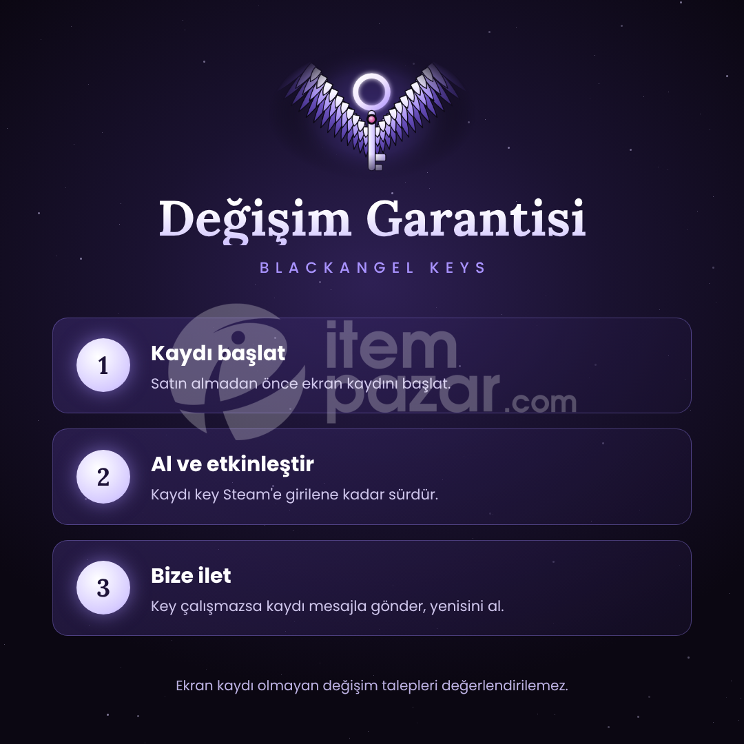 Steam Random Key - 7/24 Teslim + Değişim