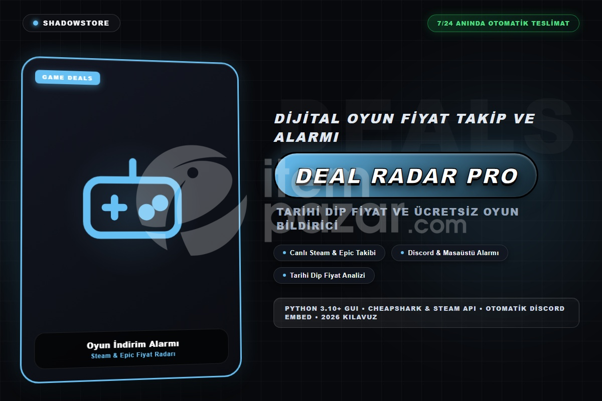 Steam ve Epic Games İndirim Alarmı - Canlı Fiy