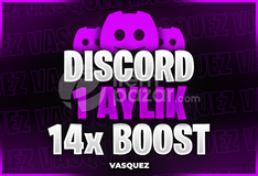 [STOK VAR] Discord 1 Aylık 14x Boost 