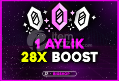 ⭐️Discord 1 AYLIK 28x Boost⭐️