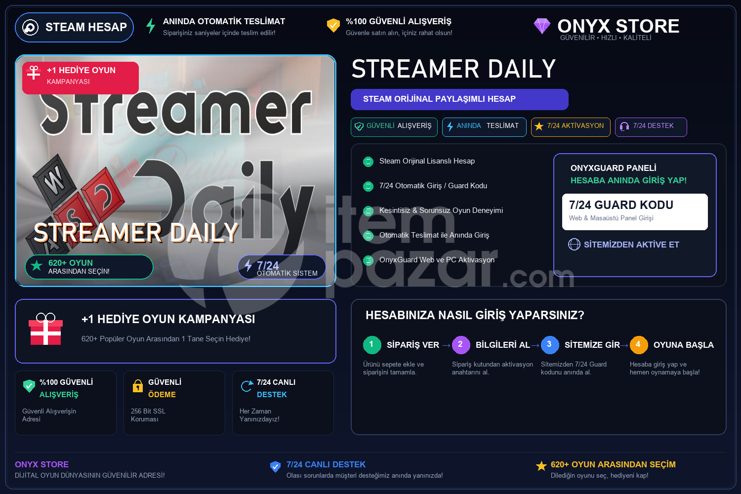 Streamer Daily Garantili + Hediye