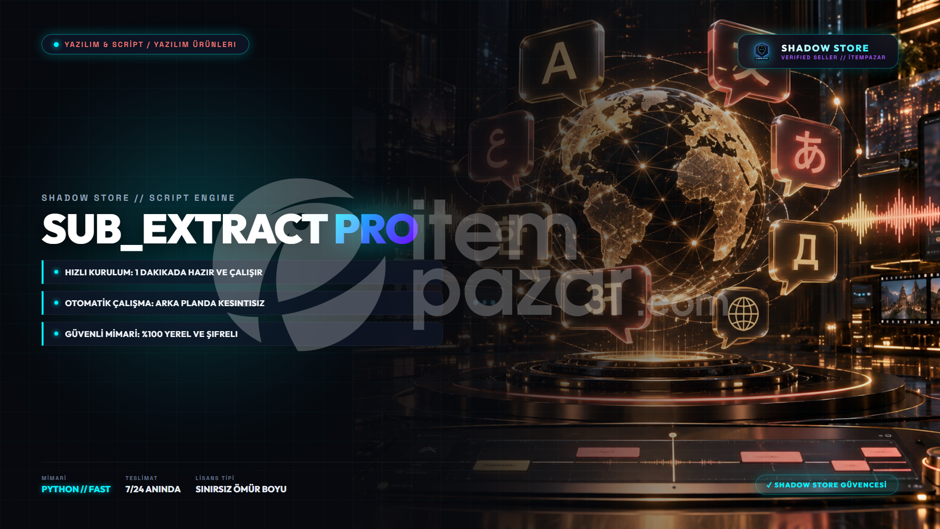 SubExtract Pro | Video Altyazı & Ses Çekici