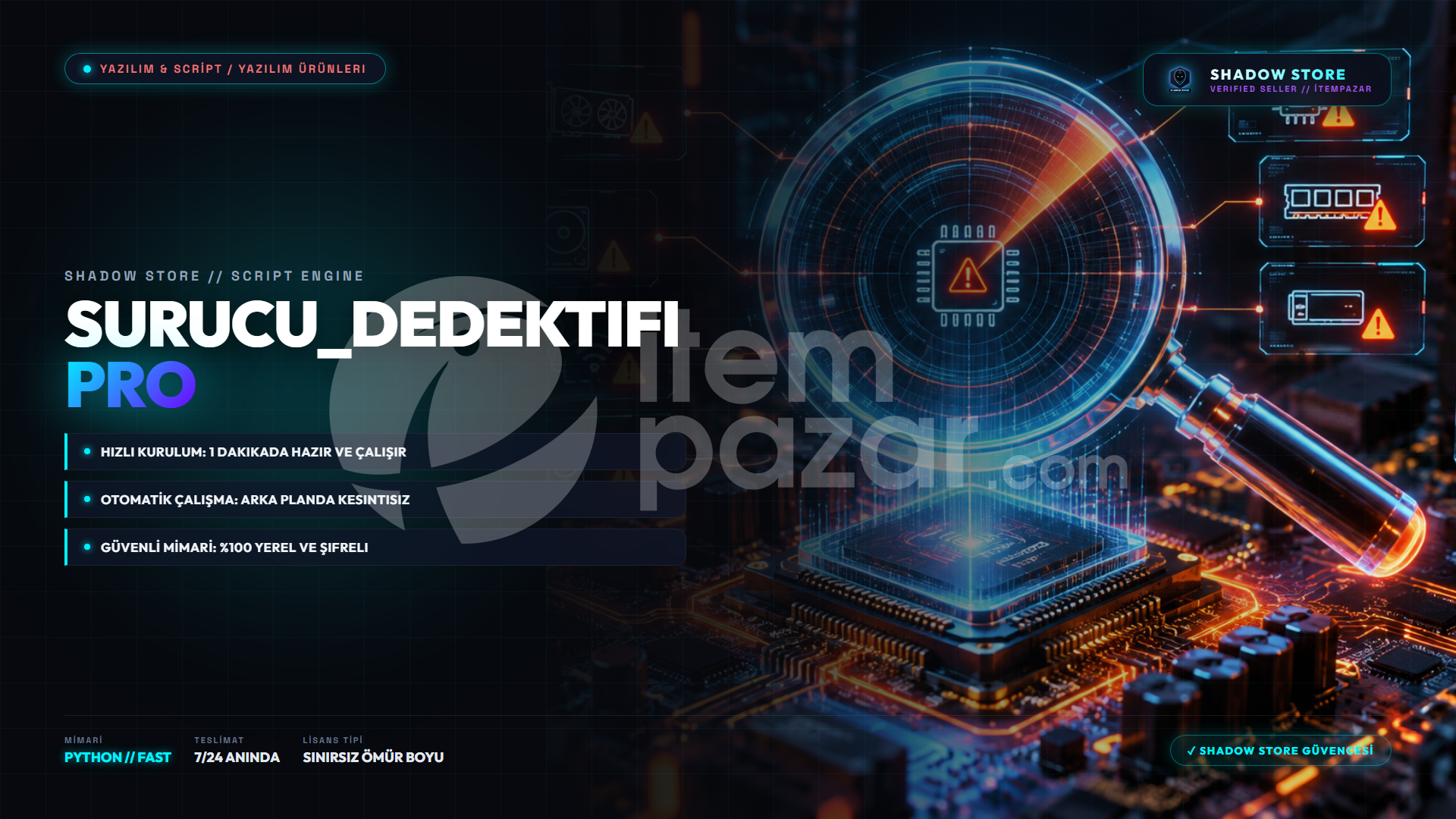 SürücüDedektifi Pro | Donanım & Driver Takip