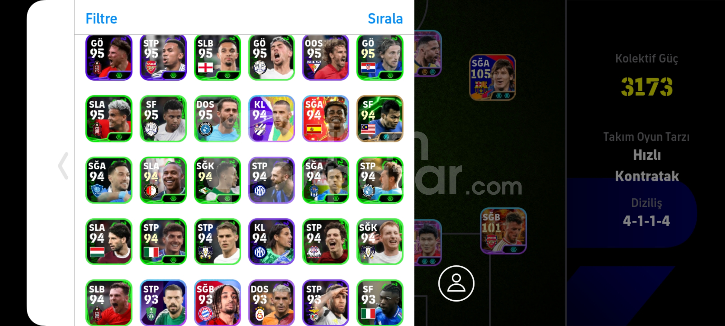 Tek Bağ 3173Kg 107 Bale ve 105 Messi