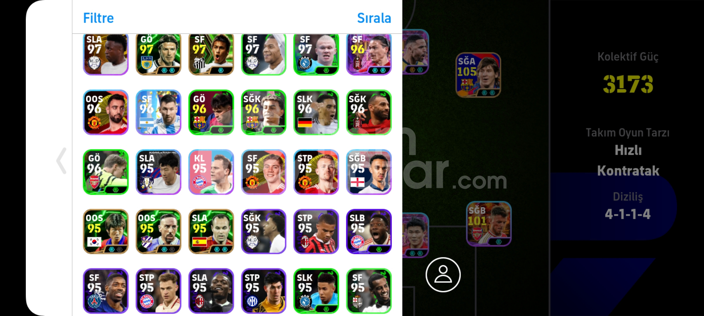 Tek Bağ 3173Kg 107 Bale ve 105 Messi