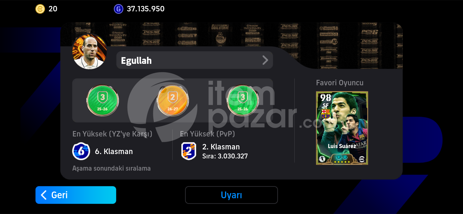 Tek bak 108 messi li hesap 