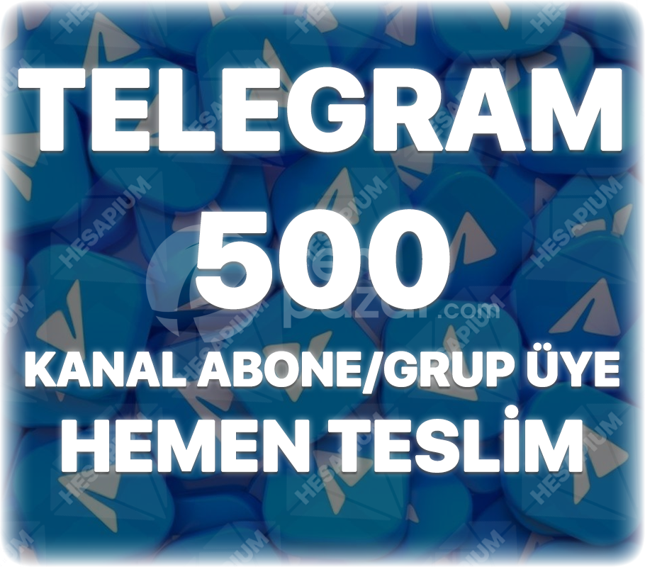 Telegram 500 Kanal Abone / Grup Üye