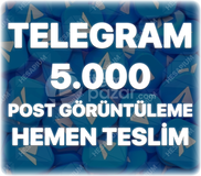 Telegram 5.000 Post Görüntülenme