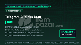 Telegram Bildirim Botu | Bot | #023