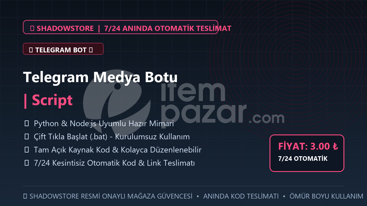 Telegram Medya Botu | Script | #025