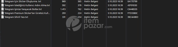 telegram method paket