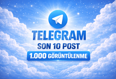 ⭐TELEGRAM SON 10 POST 1K GÖRÜNTÜLENME⚡