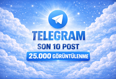 ⭐TELEGRAM SON 10 POST 25K GÖRÜNTÜLENME⚡