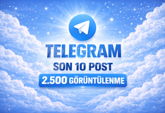 ⭐TELEGRAM SON 10 POST 2.5K GÖRÜNTÜLENME⚡