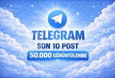⭐TELEGRAM SON 10 POST 50K GÖRÜNTÜLENME⚡